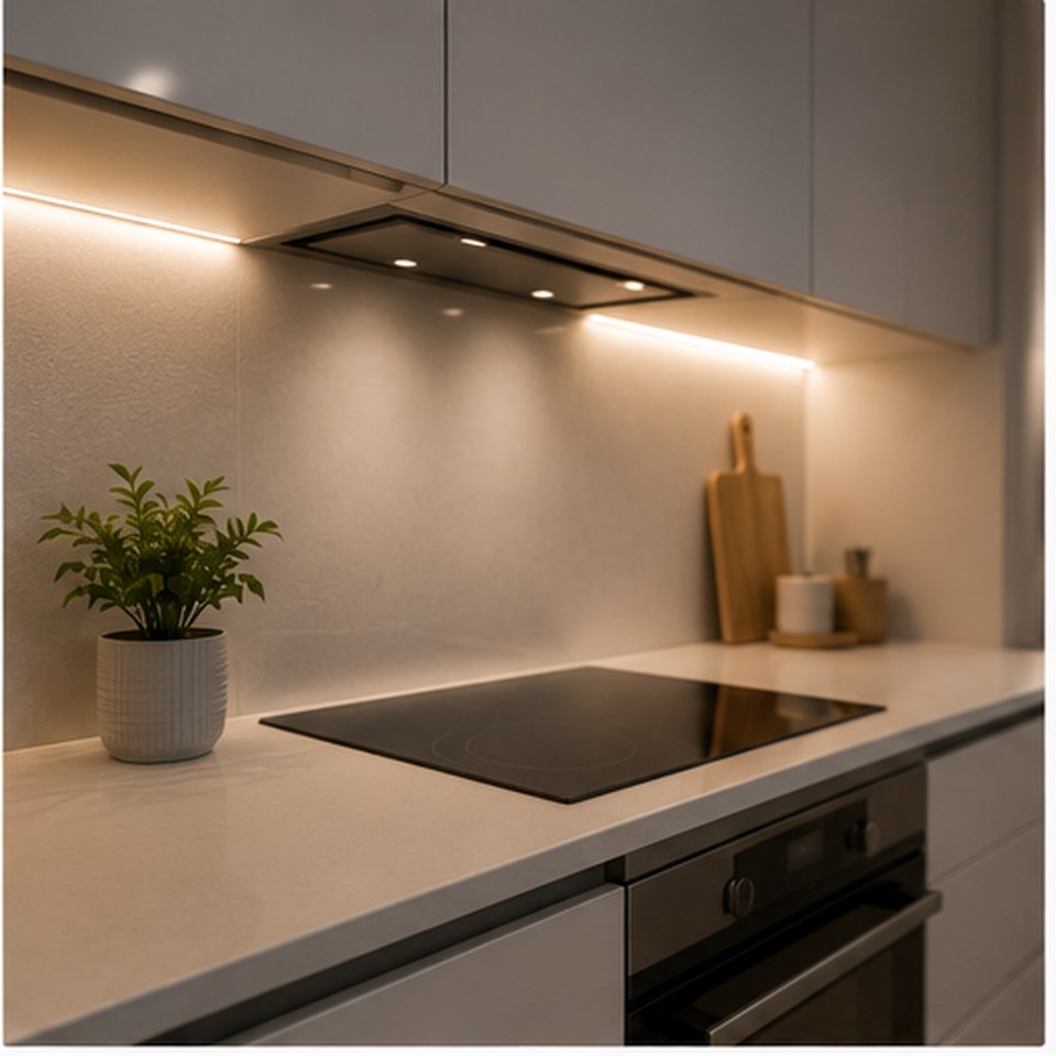 Kitchen with integrated LED lighting — AHOMED New Home Pack