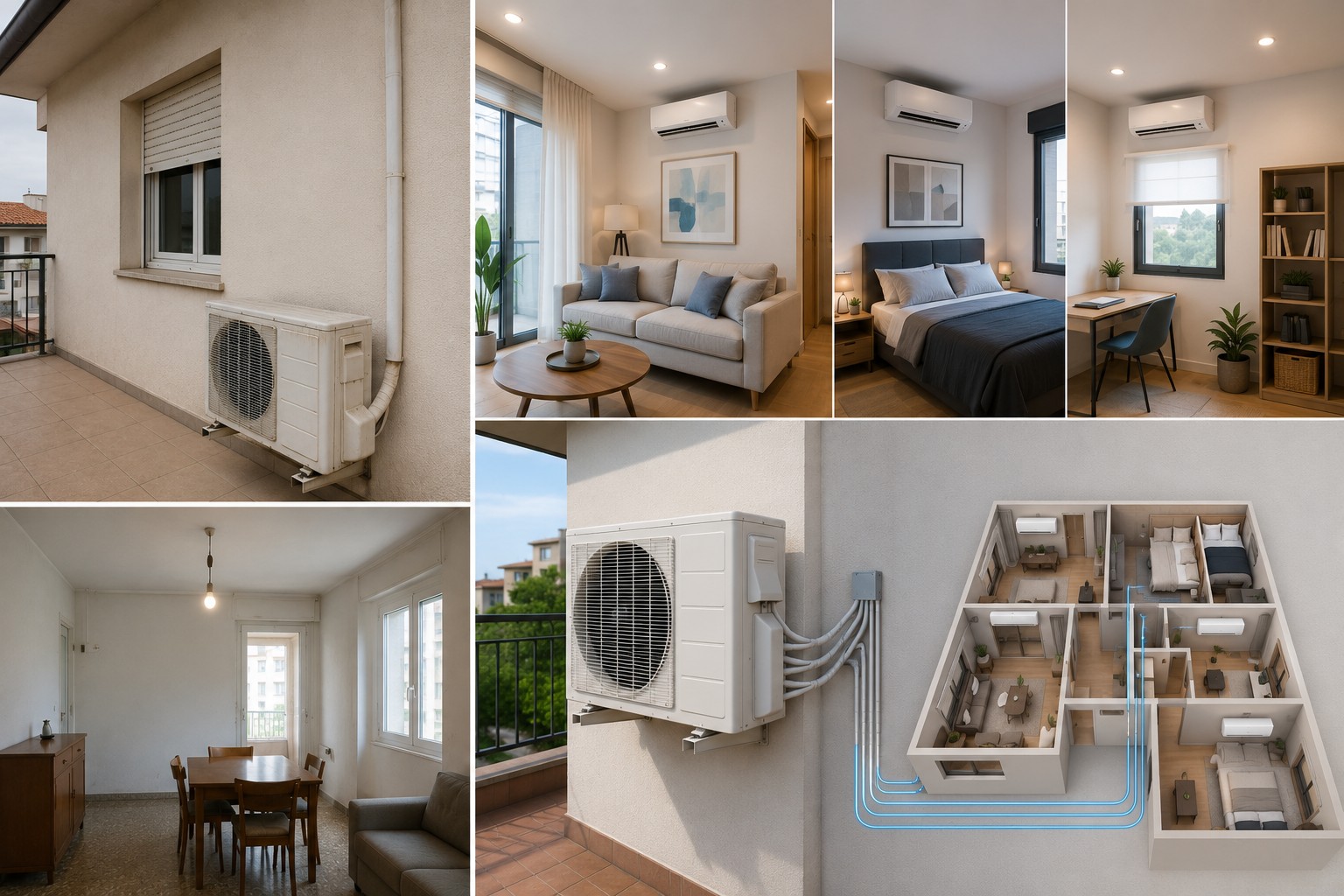 Multi-split air conditioning for the whole home