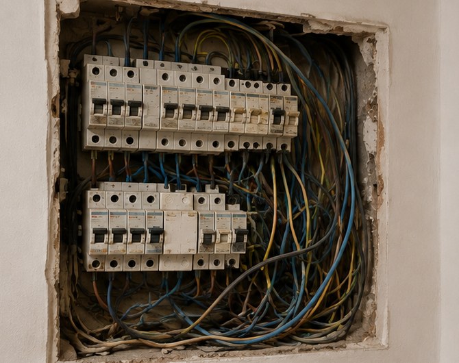 Before — Electrical panel replacement + certification