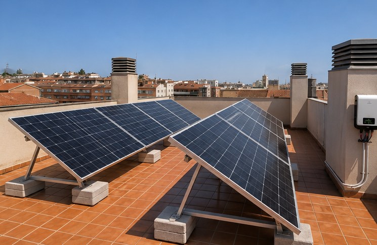 After — Plug-in solar kit for balcony/terrace ("plug-in solar")