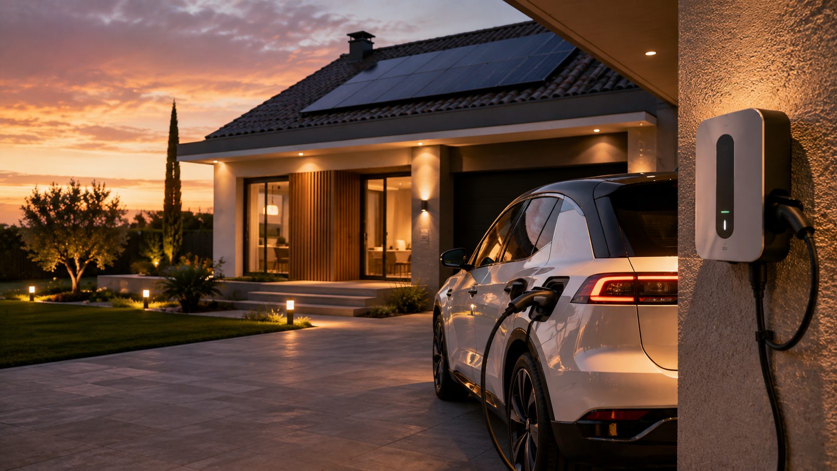 Electric car charging point (wallbox)